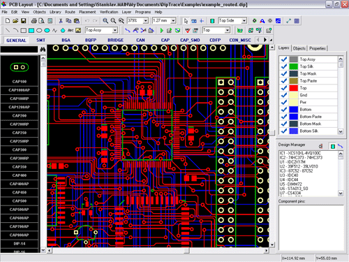 DipTrace Screenshot